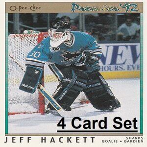 Jeff Hackett Hockey Card Collection